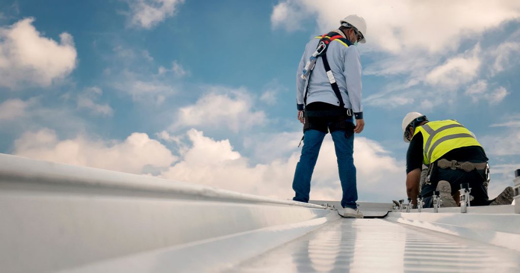 commercial roof installation